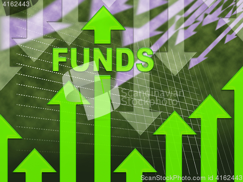 Image of Funds Graph Represents Stock Market And Cash