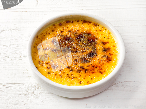 Image of bowl of homemade creme brule