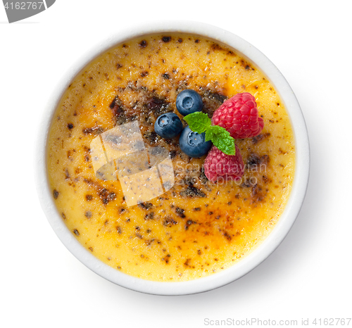 Image of bowl of homemade creme brule