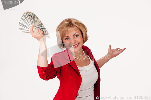 Image of Woman And Money