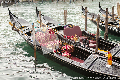 Image of Gondola in venice in Italy