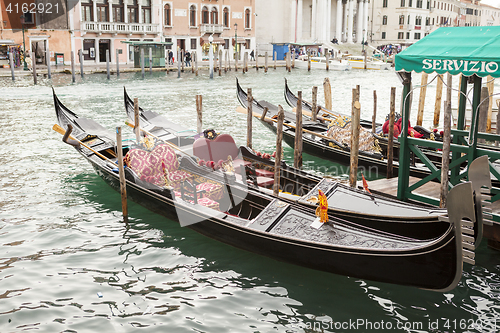 Image of Gondola in venice in Italy