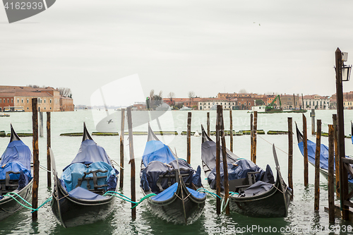 Image of Gondola in venice in Italy