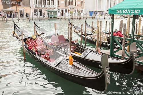 Image of Gondola in venice in Italy