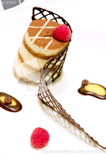 Image of Tiramisu in a Chocolate Cage