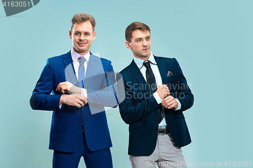 Image of Portrait of handsome and elegant business men