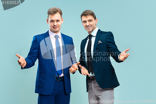 Image of Portrait of handsome and elegant business men