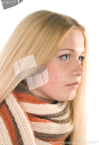 Image of woman in a scarf