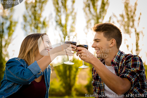 Image of Toasting our love