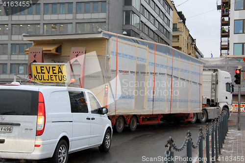 Image of Escort Vehicle and Wide Load Truck Transport