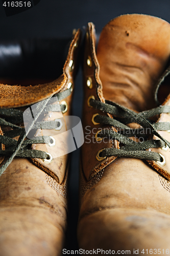 Image of Old leather boots