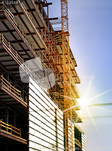 Image of construction of big building