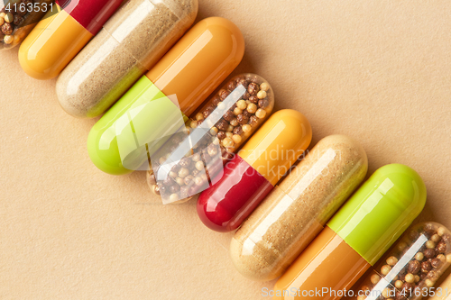 Image of medicine pills macro