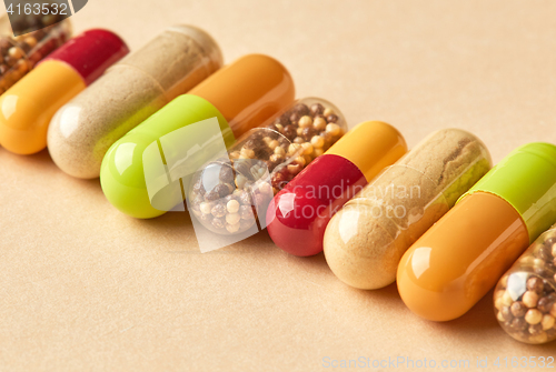 Image of medicine pills macro