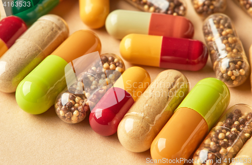 Image of medicine pills macro