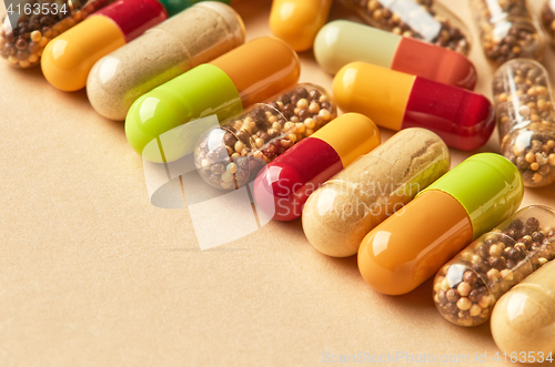 Image of medicine pills macro