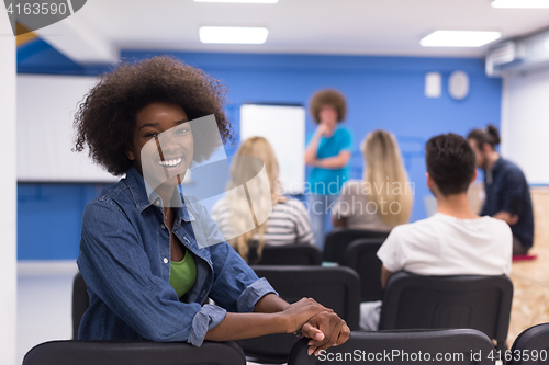 Image of Portrait informal African American business woman