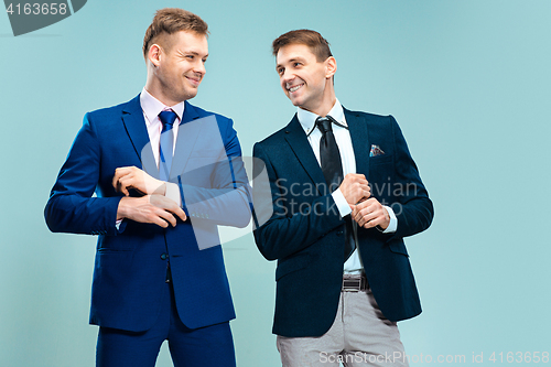 Image of Portrait of handsome and elegant business men