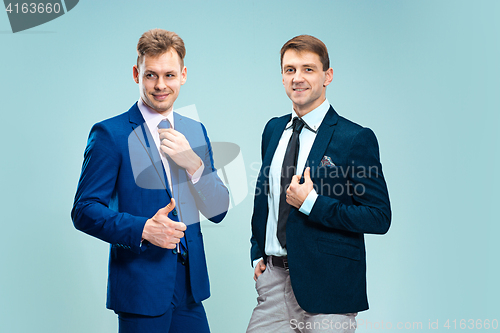 Image of Portrait of handsome and elegant business men