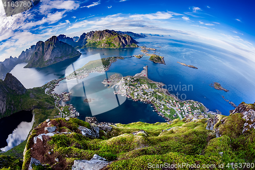 Image of Lofoten archipelago Fisheye lens