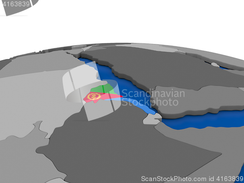 Image of Eritrea on 3D globe