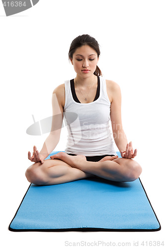 Image of Asian woman yoga
