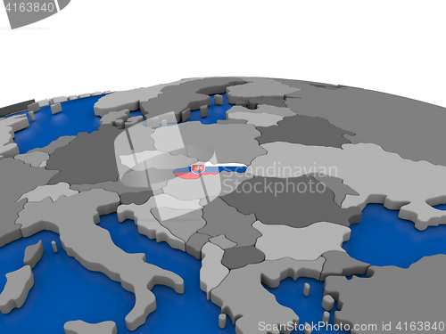 Image of Slovakia on 3D globe