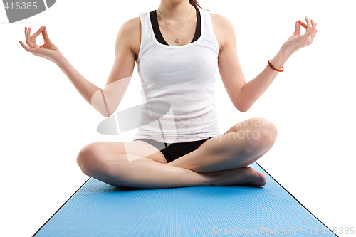 Image of Asian woman yoga