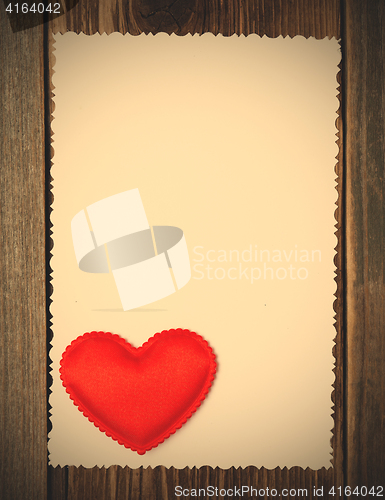 Image of photo paper background with hearts