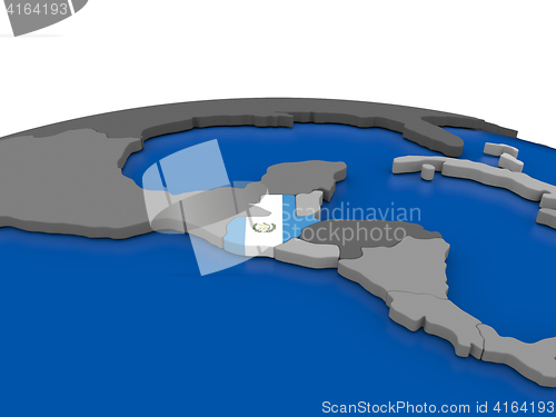 Image of Guatemala on 3D globe