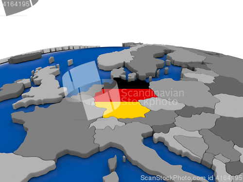 Image of Germany on 3D globe