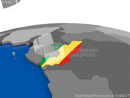 Image of Congo on 3D globe