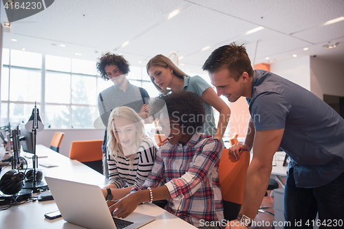 Image of Multiethnic startup business team