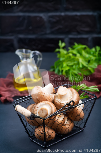 Image of raw mushroom