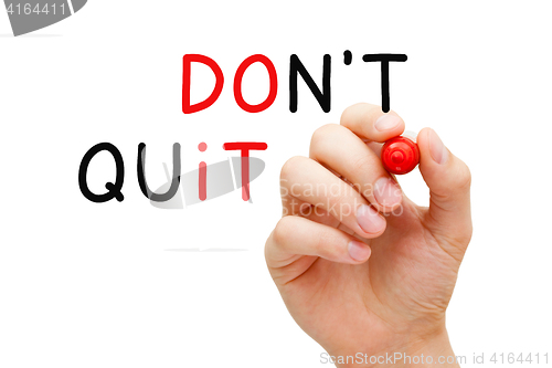 Image of Do Not Quit Do It Concept