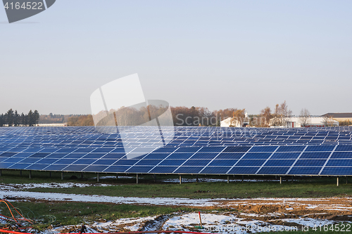 Image of Solar cell park in the winter