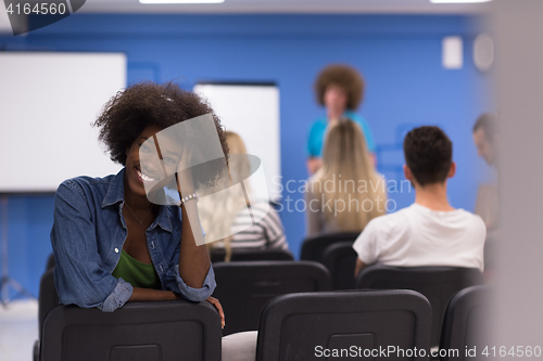 Image of Portrait informal African American business woman