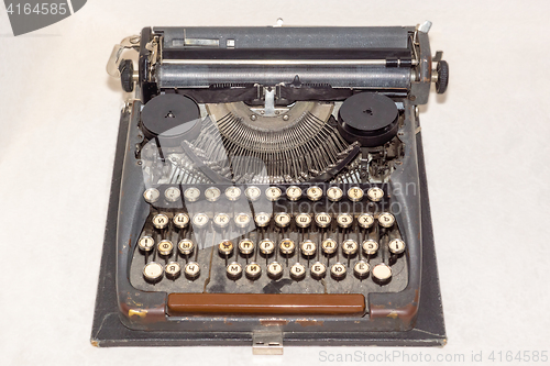 Image of Vintage typewriter with Russian letters