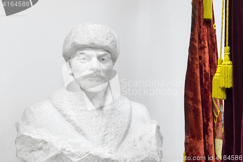 Image of Old soviet marble bust of Lenin