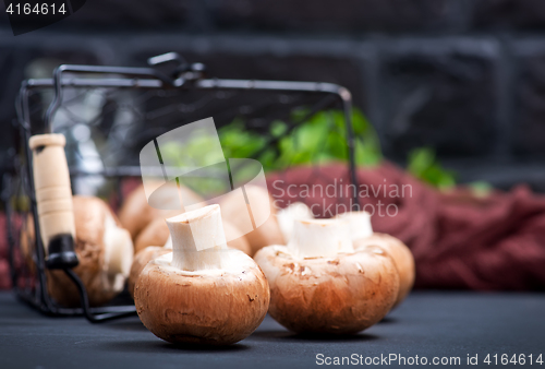 Image of raw mushroom