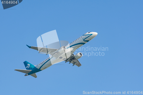 Image of Jet airplane Embraer ERJ-195 of Air Dolomiti Italian airlines