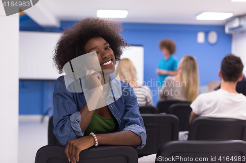 Image of Portrait informal African American business woman