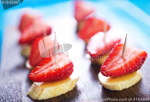 Image of canape with fruits