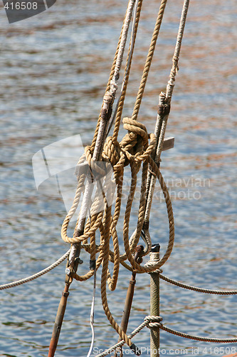 Image of Rope an a sailing ship