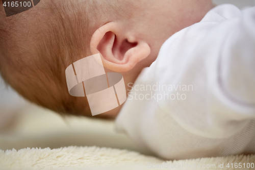 Image of close up of baby ear