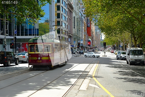 Image of Melbourne city tram