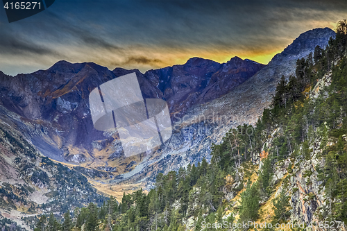 Image of Neouvielle Massif in Pyrenees Mountains