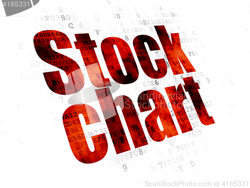 Image of Business concept: Stock Chart on Digital background