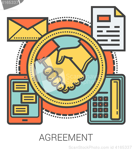 Image of Agreement line infographic.