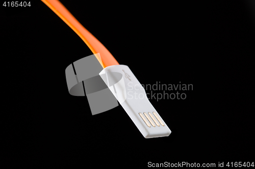 Image of Orange connector on isolated background